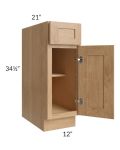 Midtown Timber Shaker 12" Vanity Base Cabinet