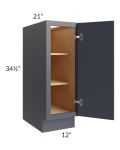 Vienna Indigo 12" Full Height Door Vanity Base Cabinet