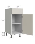 Milan Beige Matte 15" Vanity Base Cabinet
