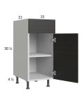 Euro Cafe 15" Vanity Base Cabinet