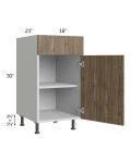 Milan Pecan 18" Vanity Base Cabinet