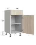 Milan Natural 18" Vanity Base Cabinet