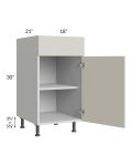 Milan Beige Matte 18" Vanity Base Cabinet