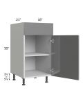 Milan Grey Gloss 18" Vanity Base Cabinet