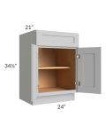 Midtown Painted Grey Shaker 24" Vanity Base Cabinet