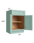 Midtown Sage Green Shaker 24" Vanity Base Cabinet