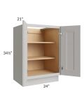 Salem Light Grey 24" Full Height Door Vanity Base Cabinet