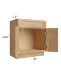 Tuscan Timber 30" Vanity Base Cabinet