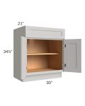 Midtown Light Grey Shaker 30" Vanity Base Cabinet