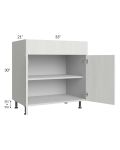 Milan Cream 33" Vanity Base Cabinet