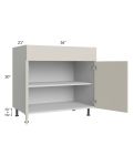 Milan Beige Matte 36" Vanity Base Cabinet