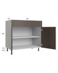 Milan Cafe 36" Vanity Base Cabinet