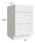 Tuscan Cloud 21" Vanity Drawer Base Cabinet