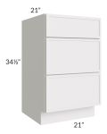 Vienna Cloud 21" Vanity Drawer Base Cabinet