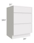 Vienna Cloud 24" Vanity Drawer Base Cabinet