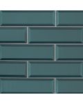 Verde Azul 2.5 x 8 x 8mm Beveled Tile