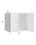 Venetian White Matte 24" Hanging Vanity Sink Base Cabinet