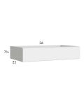Euro Gloss White 36" Knee Drawer