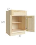 Unfinished Shaker 24" Base Cabinet