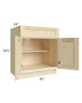 Unfinished Shaker 30" Base Cabinet