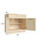 Unfinished Shaker 36" Base Cabinet