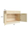 Unfinished Shaker 42" Base Cabinet