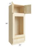 Unfinished Shaker 33x90x27 Oven Cabinet