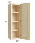 Unfinished Shaker 12x42 Wall Cabinet