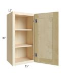 Unfinished Shaker 15x30 Wall Cabinet