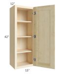 Unfinished Shaker 15x42 Wall Cabinet