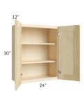 Unfinished Shaker 24x30 Wall Cabinet
