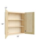 Unfinished Shaker 33x36 Wall Cabinet