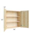 Unfinished Shaker 36x36 Wall Cabinet