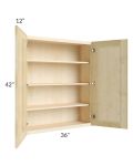 Unfinished Shaker 36x42 Wall Cabinet