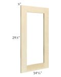 Unfinished Shaker 15x30 Glass Door Only