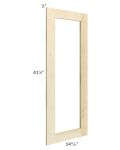 Unfinished Shaker 15x42 Glass Door Only