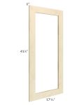 Unfinished Shaker 18x42 Glass Door Only