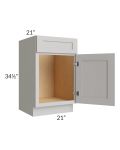 Midtown Light Grey Shaker 21" Vanity Sink Base Cabinet
