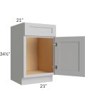 Midtown Painted Grey Shaker 21" Vanity Sink Base Cabinet