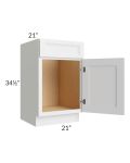 Salem White 21" Vanity Sink Base Cabinet