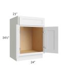 Stratus White 24" Vanity Sink Base Cabinet