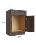 Tuscan Kona Brown 24" Vanity Sink Base Cabinet