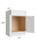 Midtown Cloud Shaker 24" Vanity Sink Base Cabinet