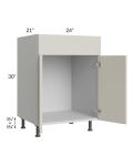 Milan Beige Matte 24" Vanity Sink Base Cabinet
