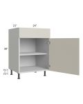 Milan Beige Matte 24" Vanity Sink Base Cabinet (1 door)