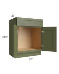Midtown Hunter Green Shaker 27" Vanity Sink Base Cabinet