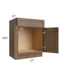 Midtown Mocha Shaker 27" Vanity Sink Base Cabinet