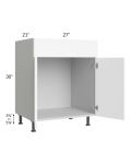 Milan White Matte 27" Vanity Sink Base Cabinet