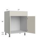 Milan Beige Matte 27" Vanity Sink Base Cabinet