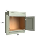 Midtown Pistachio Green Shaker 30" Vanity Sink Base Cabinet